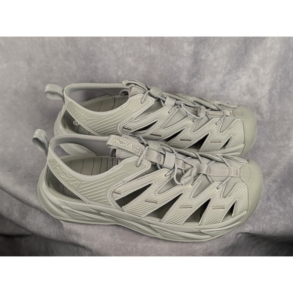 Hoka One One‎ Hopara Mountain Sandals Silver Shifting Sand Mens 8 Womens 9 NWOB main image 4
